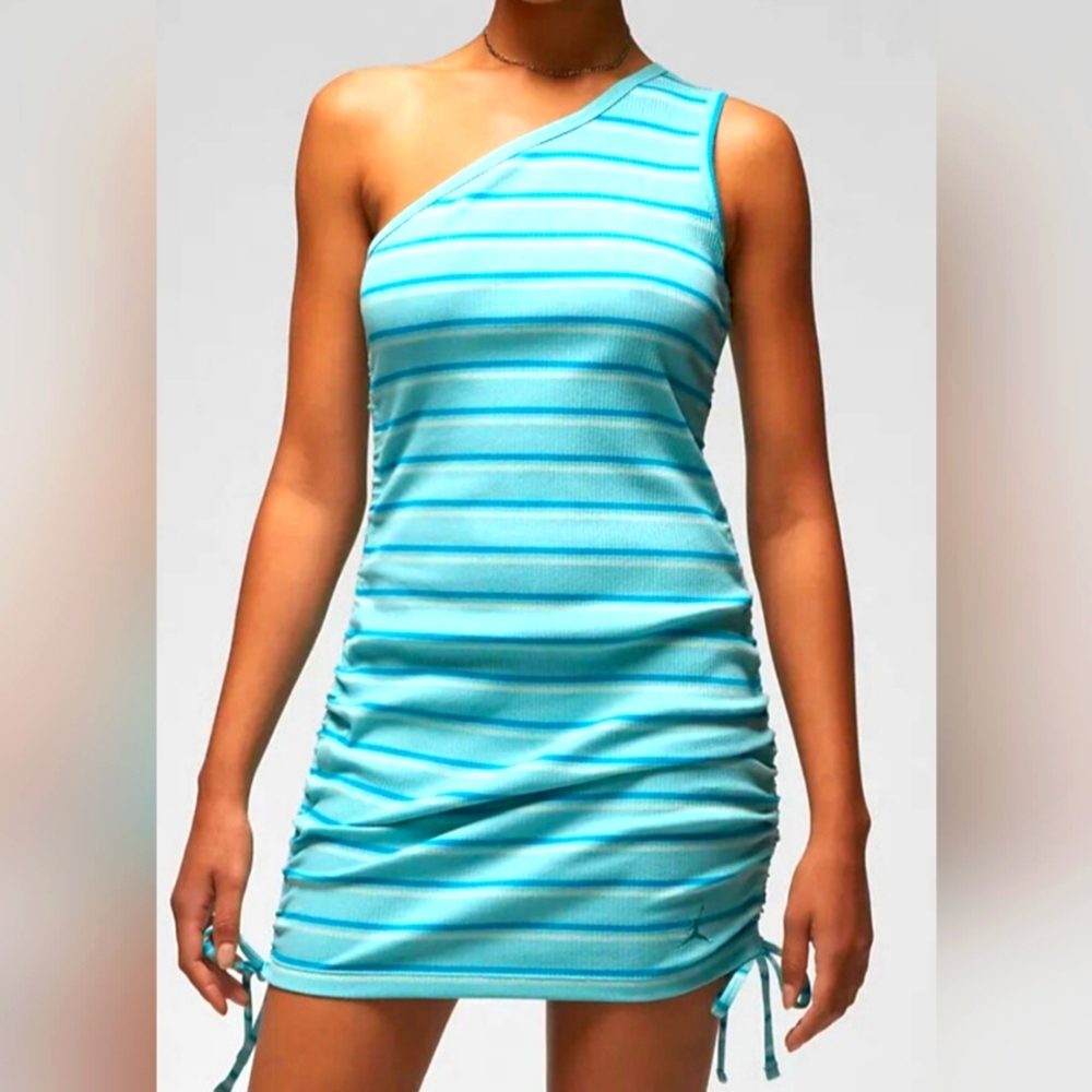 Jordan One-Shoulder Striped Dress - Picture 1 of 5